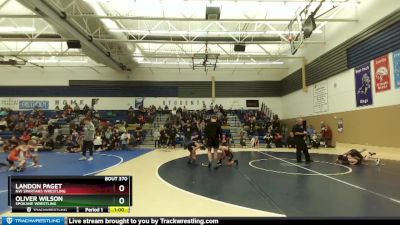 77 lbs Quarterfinal - Oliver Wilson, Spokane Wrestling vs Landon Paget, NW Spartans Wrestling