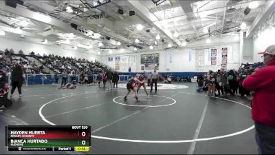 120 lbs Cons. Round 4 - Bianca Hurtado, Hueneme vs Hayden Huerta, Rosary Academy