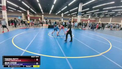 136 lbs Round 2 - Takoda Fetty, Cardinal Wrestling Club vs Bear Dodge, Texas Style Wrestling Club