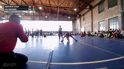 90 lbs Consolation - Dewyatte Stout, Heat vs Jax Feathers, Verdigris Youth Wrestling