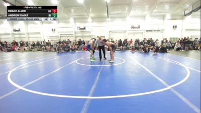 O-165 lbs Round Of 16 - Drake Allen, OH vs Andrew Dault, MI