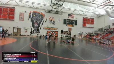 84 lbs Round 1 - Carter Gernhart, Powell Wrestling Club vs Mason Lowe, Powell Wrestling Club