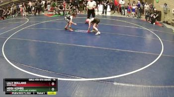76 lbs Champ. Round 1 - Lilly Rollans, Gold Rush vs Heidi Komrs, Iron County Wrestling Academy