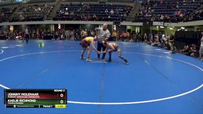 130 lbs Round 2 - Johnny Molenaar, Pursuit Wrestling Minnesota vs Kaelib Richmond, Tomah/Askren