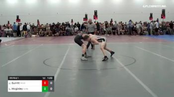 106 lbs Rr Rnd 1 - Liam Mcginley, Hero Wresting Black vs Justin Surritt, Roughneck Detroit Black