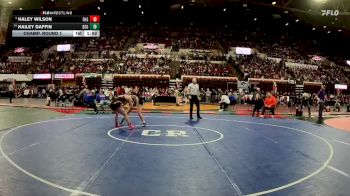 G - 140 lbs Champ. Round 1 - Haley Wilson, Flathead (Kalispell) Girls vs Hailey Daffin, Billings Skyview Girls