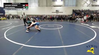 145 lbs Champ. Round 2 - Anthony Worden, Washingtonville Wizards Wrestling vs Giani Santana, Club Not Listed