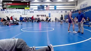 120 lbs Cons. Round 3 - Joey Bish, Mannford vs Luis Flores, Kiefer