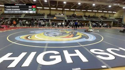 157 lbs Consi Of 8 #1 - Evan Fahlman, Chariho vs Chris D'Andrea, Smithfield