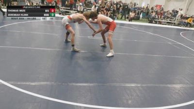 150 lbs Cons. Rd Of 32 - Thomas Mize, Minion Training Center vs Jeremiah Klink, Massa's Maniacs