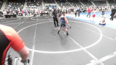 83 lbs Quarterfinal - Teagan Johnson, Morris Wrestling Association vs Lennon Lantz, Cushing Tigers