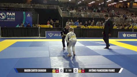 Antônio Francisconi Franke vs Mason Carter Gahagan 2025 Pan Kids Jiu-Jitsu IBJJF Championship