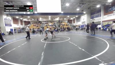 215 lbs Cons. Round 3 - Eric Madrigal, Newport Harbor vs Anthony Garcia, Paramount