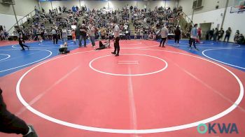 96 lbs Quarterfinal - Shane Dollar, Sperry Wrestling Club vs Brody Johnson, Glenpool Youth Wrestling