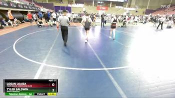 113 lbs Champ. Round 2 - Logan Loaiza, Team Idaho Wrestling Club vs Tyler Baldwin, South Dakota