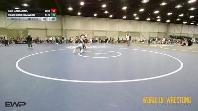 110 lbs Rr Rnd 4 - Ava Cabalona, Mojo 7-12 vs Ryan Rose Salazar, Best Trained 7-12 TX