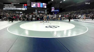 165 lbs Cons. Sub-rd Of 16 - Chaz Ponton, ID vs Brodie Bedford, TX