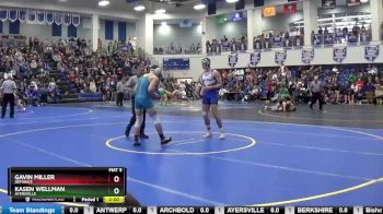 165 lbs Champ. Round 2 - Kasen Wellman, AYERSVILLE vs Gavin Miller, DEFIANCE
