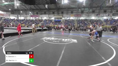 100 lbs Round Of 16 - Andres Garcia, Del Norte vs Mace Harris, Norwood