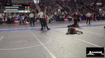 58 lbs 3rd Place Match - Archie Schippers, Hoxie Kids vs Porter Rathbun, Garden City