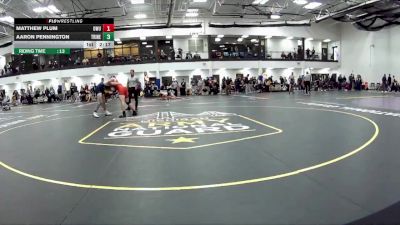 149 Freshman/Soph Champ. Round 1 - Aaron Pennington, Trine vs Matthew Plum, Ohio Wesleyan University