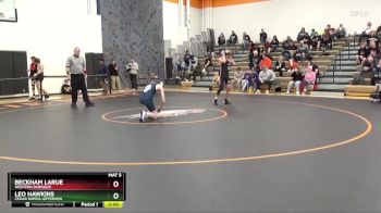 132 lbs Round 2 - Beckham LaRue, Western Dubuque vs Leo Hawkins, Cedar Rapids Jefferson