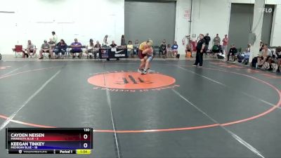 130 lbs Round 3 (8 Team) - Cayden Neisen, Minnesota Blue vs Keegan Tinkey, Michigan Blue