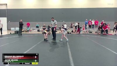 52 lbs Round 1 (6 Team) - Jacob Nelson, Ranger WC vs Graham Billingsley, Crossroads Wrestling