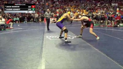 2A-215 lbs Champ. Round 1 - Jason Morrow, Centerville vs Kazmir Senneff, Central DeWitt