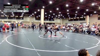 190 lbs Champ. Round 2 - Christopher Weaver, Alabama School For The Blind vs Gregory Chandler, Guerilla Wrestling Academy