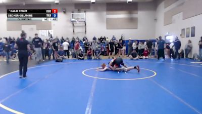144 lbs Quarters - Kalai Stout, Fighting Squirrels Wrestling Club vs Decker Gillmore, Team Real Life Wrestling