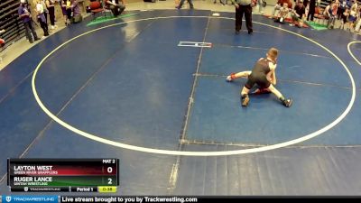 51 lbs Cons. Round 3 - Ruger Lance, Uintah Wrestling vs Layton West, Green River Grapplers