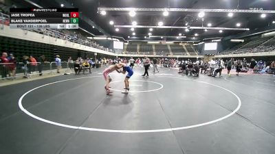 136 lbs Quarterfinal - Jase Tropea, Woolwich Township vs Blake Vanderpoel, Newark