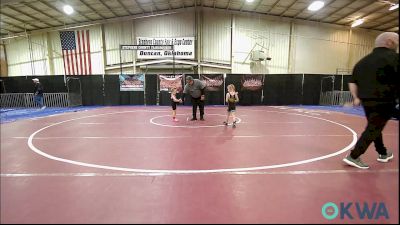 37-40 lbs Rr Rnd 1 - Dandi Harrington, Marlow Outlaws vs Cayler Caldwell, Highlander Youth