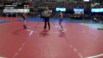 106 lbs Round 1 - Jack Combs, Dakota Rattlers vs Tucker Stygles, Havre Wrestling Club