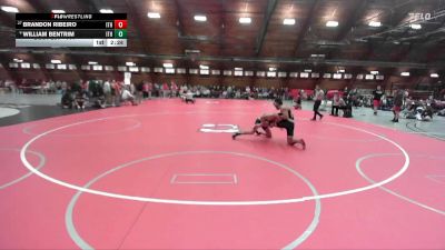 141 lbs Cons. Round 4 - Brandon Ribeiro, Ithaca vs William Bentrim, Ithaca