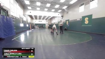132 lbs Cons. Round 2 - Chase Carlson, Mission Hills vs Carlo Bonilla-Lara, Mission Bay