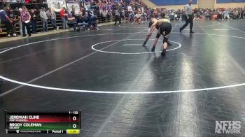 1 - 132 lbs Quarterfinal - Brody Coleman, Grundy vs Jeremiah Cline, Fort Chiswell