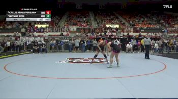 155 lbs Cons. Round 3 - Natalie Peel, Wellsville Hs vs Callie Anne Fairbank, Independence Hs