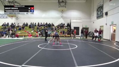110 lbs Quarterfinal - Sabrina Garcia, Cerritos College vs Ashley Orozco, Victor Valley College