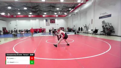 201-219 lbs Championship Bracket - Emmanuel Usani, Brownsburg vs Ben Lowe, Center Grove