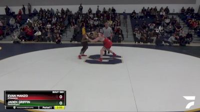 165 lbs Quarterfinal - Evan Manzo, Etiwanda vs Jaden Griffin, Paramount