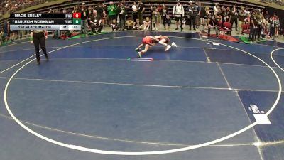 56 lbs 1st Place Match - Macie Ensley, Middleton Wrestling Club vs Harleigh Workman, Fallon Outlaws Wrestling Club