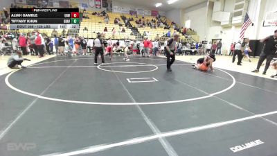 126 lbs Consi Of 8 #1 - Aliah Gamble, Union Girls JH vs Tiffany Khun, GRAVETTE