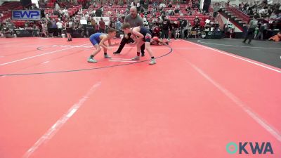 80-85 lbs 3rd Place - Parker Wink, Ponca City Wildcat Wrestling vs Cohen Mixon, Piedmont