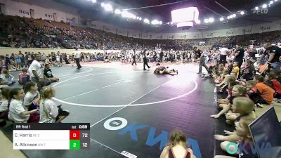 160 lbs Rr Rnd 1 - Corey Harris, NE Cobras Black vs Aspen Atkinson, NW Twister Sisters