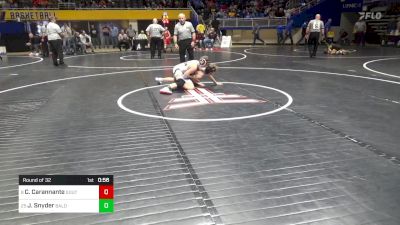 95 lbs Round Of 32 - Cayden Carannante, Southern Lehigh vs Jacob Snyder, Bald Eagle Area