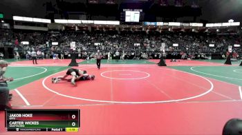 154 lbs Quarterfinal - Carter Wickes, Unattached vs Jakob Hoke, GFF2