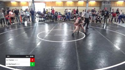 125 lbs Semifinal - Ace Foster, Osceola Mills vs Kevin Gerheart, Swiftwater
