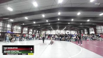 49 lbs Cons. Round 4 - Braxen Stratton, Iron County Wrestling Academy vs Tad Warburton, JWC